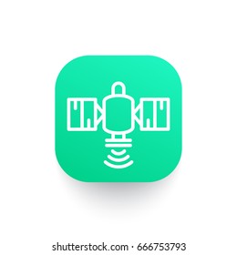satellite icon in line style