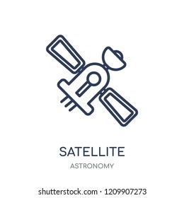 Satellite icon. Satellite linear symbol design from Astronomy collection.