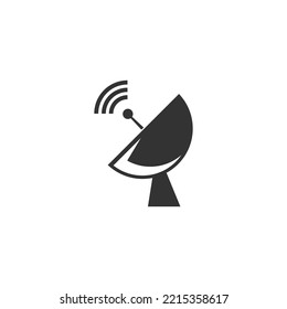 Satellite icon logo design illustration vector