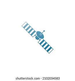 Satellite icon logo design template illustration vector