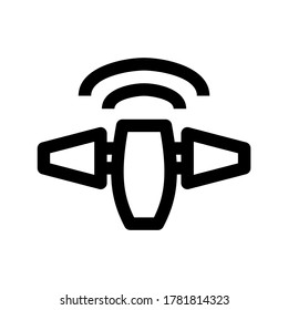 satellite icon or logo isolated sign symbol vector illustration - high quality black style vector icons

