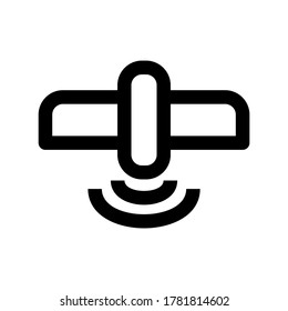 satellite icon or logo isolated sign symbol vector illustration - high quality black style vector icons
