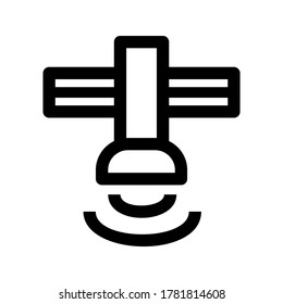satellite icon or logo isolated sign symbol vector illustration - high quality black style vector icons
