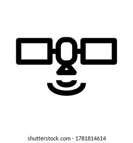 satellite icon or logo isolated sign symbol vector illustration - high quality black style vector icons
