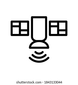satellite icon or logo isolated sign symbol vector illustration - high quality black style vector icons

