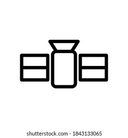 satellite icon or logo isolated sign symbol vector illustration - high quality black style vector icons
