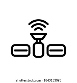 satellite icon or logo isolated sign symbol vector illustration - high quality black style vector icons

