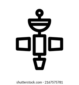 satellite icon or logo isolated sign symbol vector illustration - high quality black style vector icons
