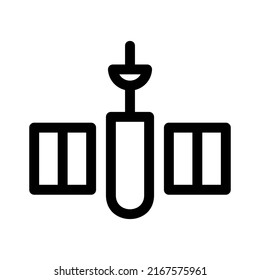 satellite icon or logo isolated sign symbol vector illustration - high quality black style vector icons
