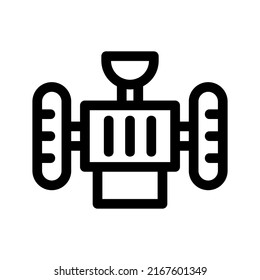 satellite icon or logo isolated sign symbol vector illustration - high quality black style vector icons
