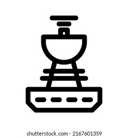 satellite icon or logo isolated sign symbol vector illustration - high quality black style vector icons
