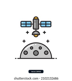 satellite icon. map and navigation icons. Icons included Maps, location and navigation icons. Collection of high quality vector icons. 
