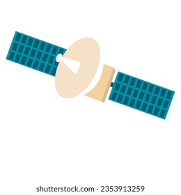 Satellite. Icon. The object is isolated on a white background.
