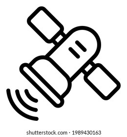 Satellite icon. Outline Satellite vector icon for web design isolated on white background