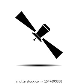 Satellite Icon Set Communication technology A variety of forms Isolated vector illustration