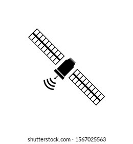 Satellite Icon Set Communication technology A variety of forms Isolated vector illustration