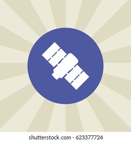 satellite icon. sign design. background