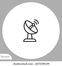 Satellite icon sign vector,Symbol, logo illustration for web and mobile