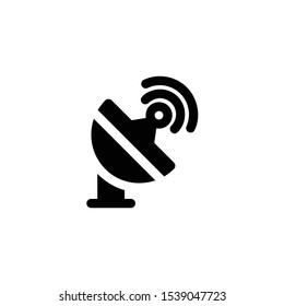 Satellite Icon , Signal Logo, Space Symbol .