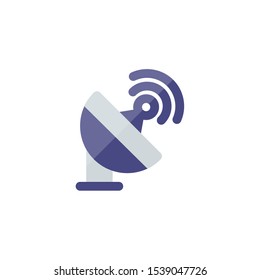 Satellite Icon , Signal Logo, Space Symbol .