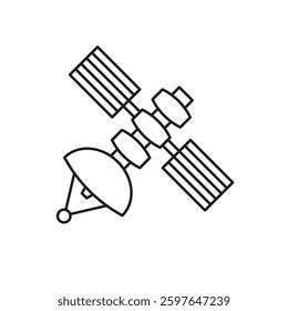  satellite icon simple flat design