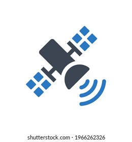 Satellite icon - Simple vector illustration