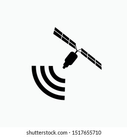 Satellite Icon. Space Communication Device Symbol for Design, Presentation, Website or Apps Elements - Vector.