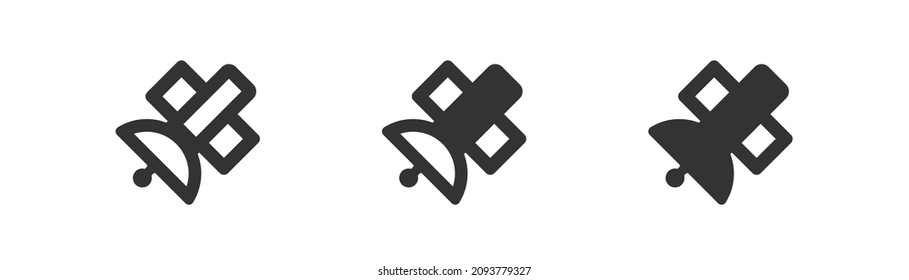 Satellite icon. Space connection web sign. Gps communication symbol in vector flat style.