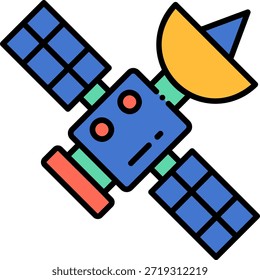 Ícone de Satélite: Tecnologia Espacial para Comunicação e Exploração