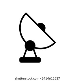 Symbol für Satellitenzeichen, Vektorgrafik-Vorlage