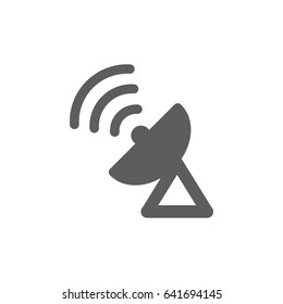 Satellite Icon in trendy flat style isolated on white background. Award symbol for your web site design, logo, app, UI. Vector illustration, EPS10.