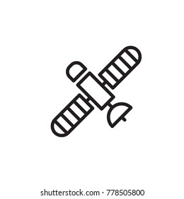 satellite icon vector