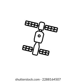 Satellite icon vector. broadcast illustration sign. radar symbol.