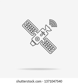 Satellite icon. Vector concept illustration for design.