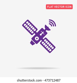 Satellite icon. Vector concept illustration for design.
