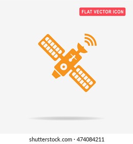 Satellite icon. Vector concept illustration for design.