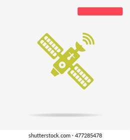 Satellite icon. Vector concept illustration for design.