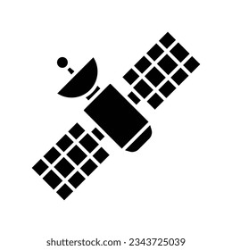 plantilla de diseño de vectores de iconos de satélite en fondo blanco