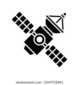 plantilla de diseño de vectores de iconos de satélite en fondo blanco