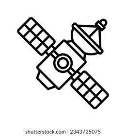 satellite icon vector design template in white background