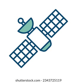 satellite icon vector design template in white background