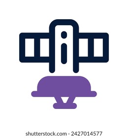 satellite icon. vector dual tone icon for your website, mobile, presentation, and logo design.