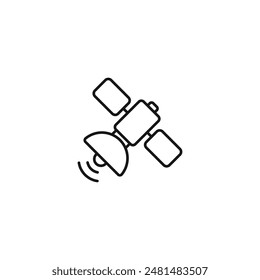 Satellite icon vector. EPS 10 editable vector