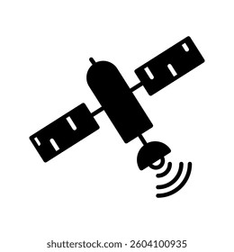 Satellite icon vector. EPS 10 editable vector vector illustration, pictogram isolated on white background. color editable
