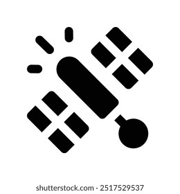 satellite icon. vector glyph icon for your website, mobile, presentation, and logo design.