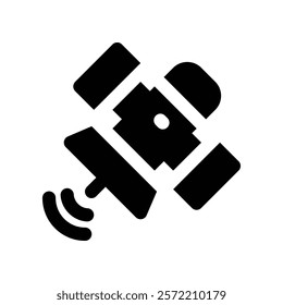 satellite icon. vector glyph icon for your website, mobile, presentation, and logo design.