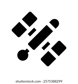satellite icon. vector glyph icon for your website, mobile, presentation, and logo design.