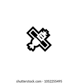 Satellite icon. Vector satellite illustration