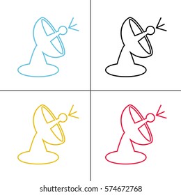 satellite icon vector illustration