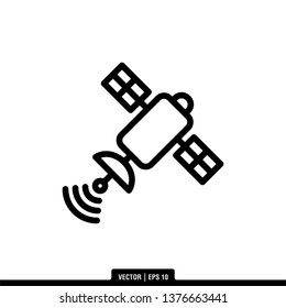 Satellite Icon Vector Illustration Logo Template
